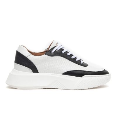 Δερμάτινα Sneakers RAYMONT 861 Black-White