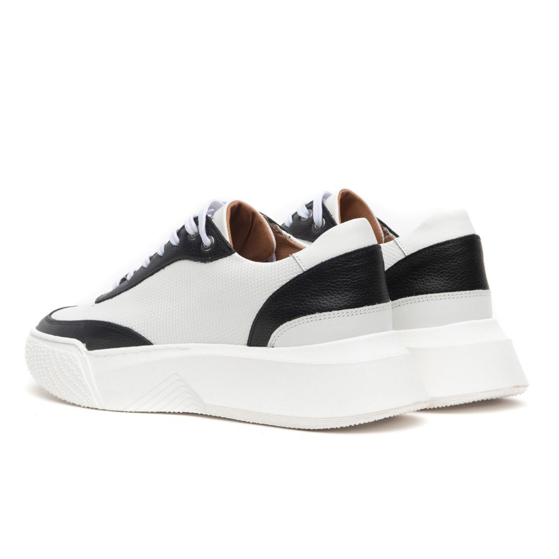 Δερμάτινα Sneakers RAYMONT 861 Black-White
