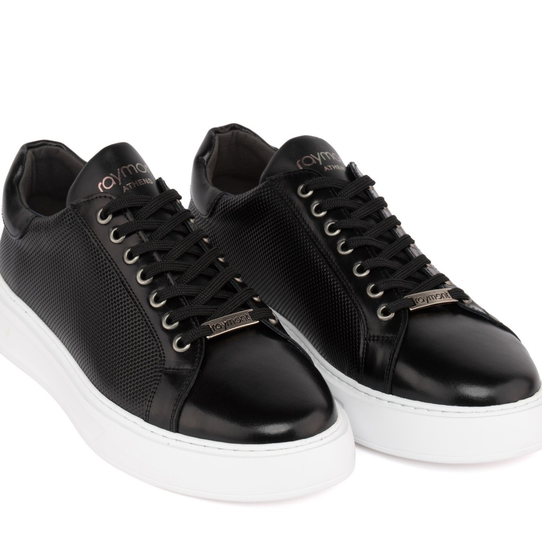 Δερμάτινα Sneakers RAYMONT 910 BLACK
