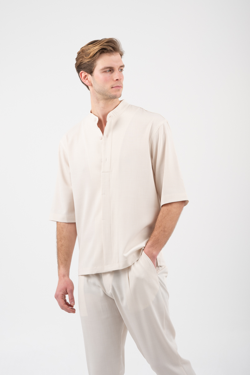 Set Overshirt και Παντελόνι  VITTORIO MORRONE Stone