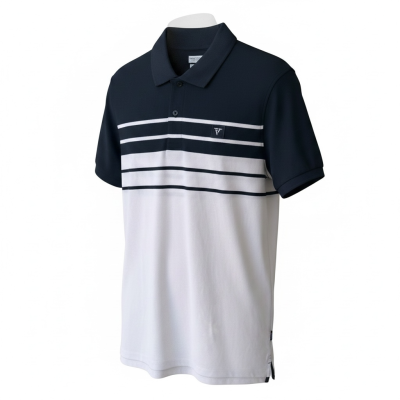 Μπλούζα τ. Polo FRANK TAILOR FT825 Black/White