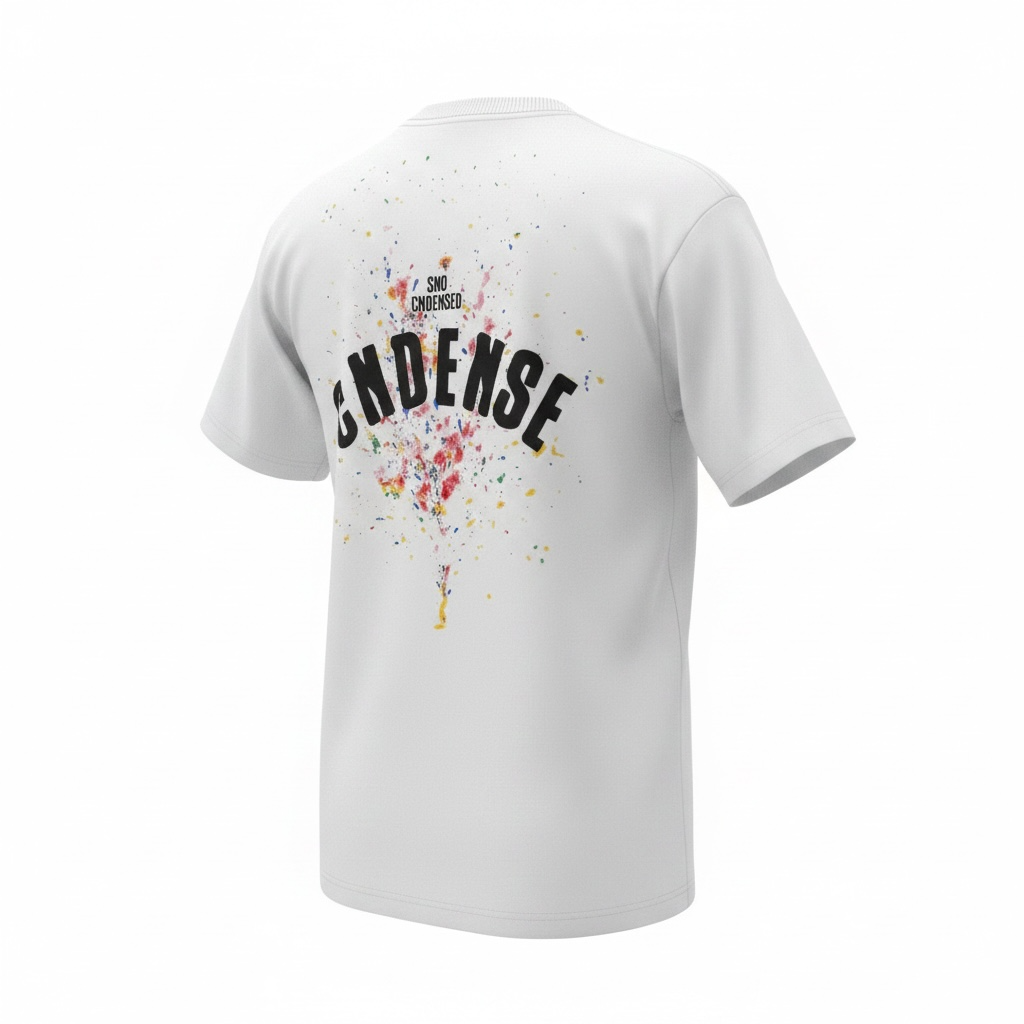 Oversized T-shirt The Splash White