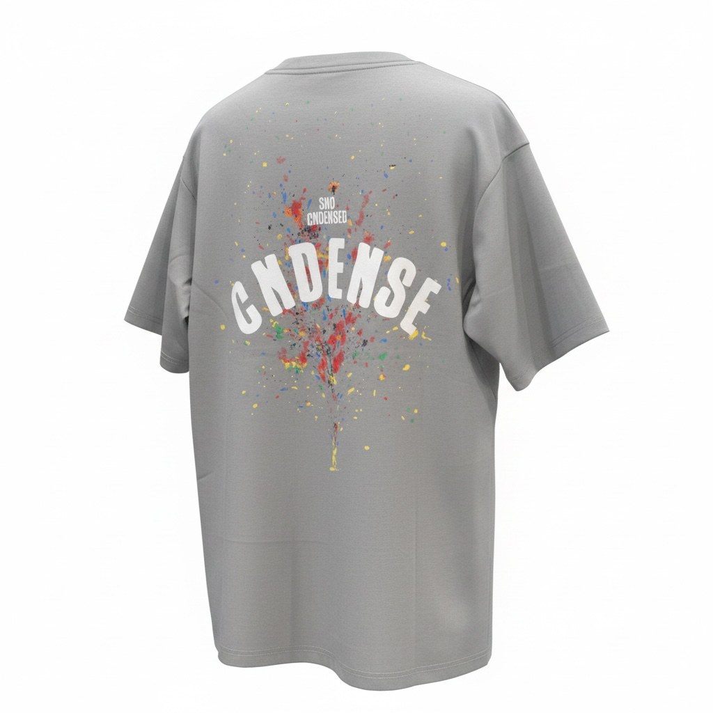Oversized T-shirt The Splash Grey