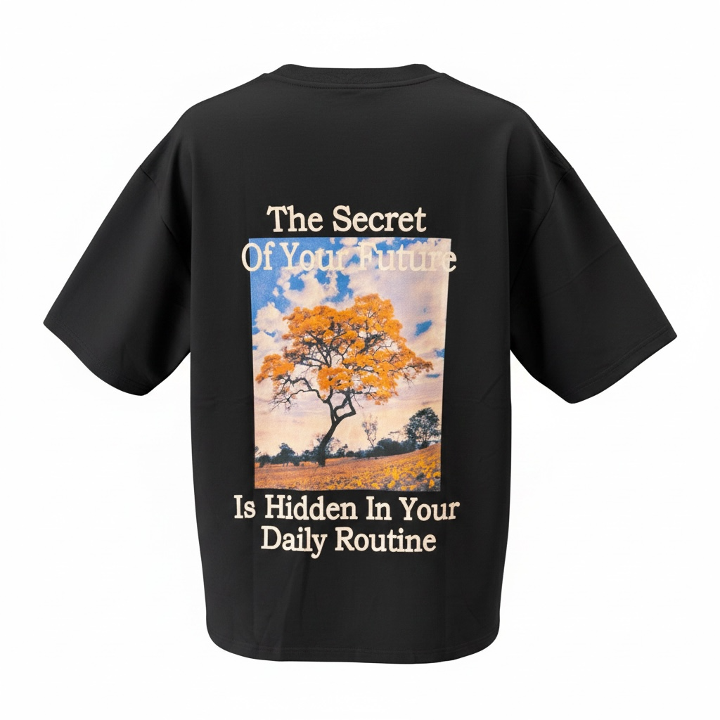 Oversized T-Shirt The Tree Black
