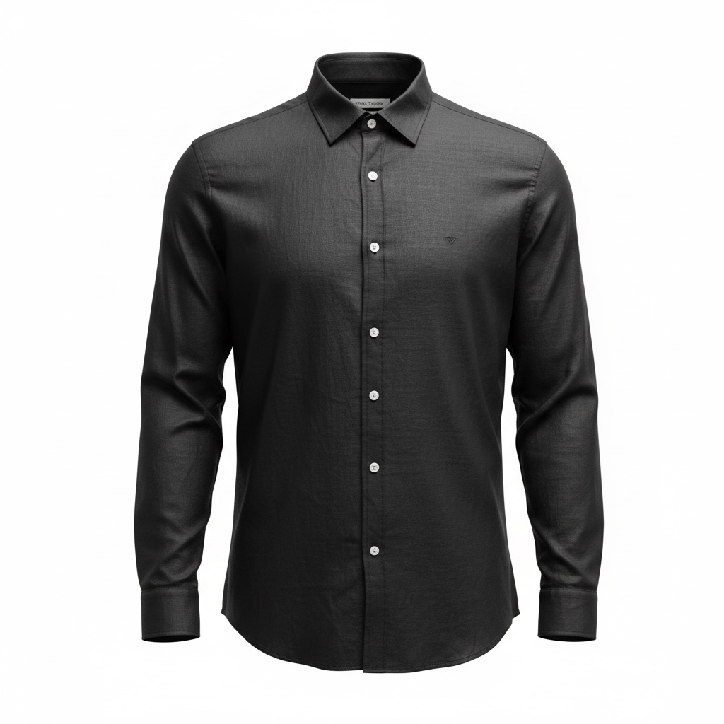 Λινό Πουκάμισο FRANK TAILOR FT702/Black