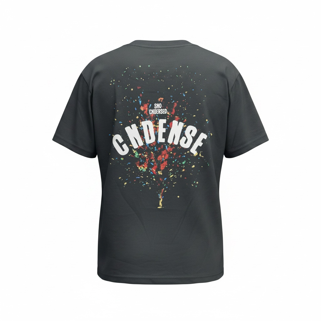 Oversized T-Shirt The Splash Black