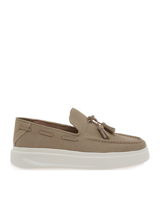 Ανδρικό Sneaker RENATO GARINI 268 Beige Καστόρι