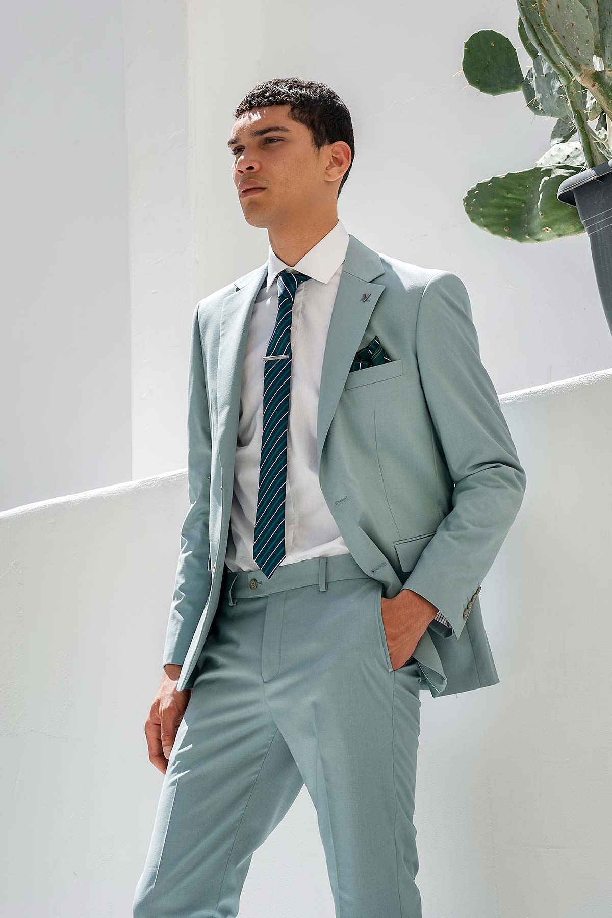 Ανδρικό Slim Fit Κοστούμι VITTORIO-DOLCE-Mint