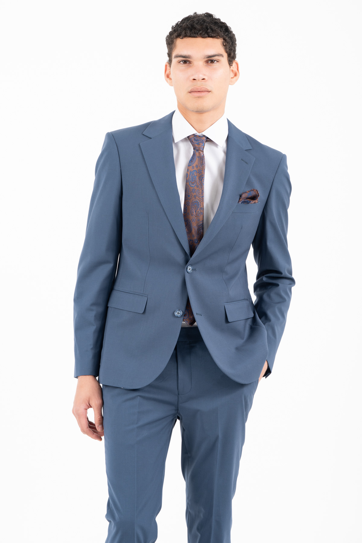 Ανδρικό Slim Fit Κοστούμι VITTORIO-DOLCE-Petrol