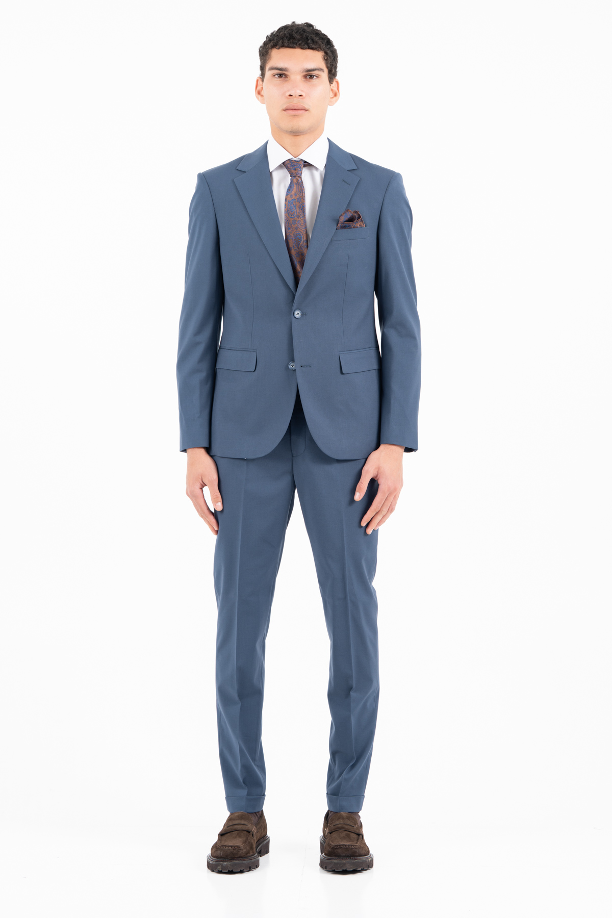 Ανδρικό Slim Fit Κοστούμι VITTORIO-DOLCE-Petrol
