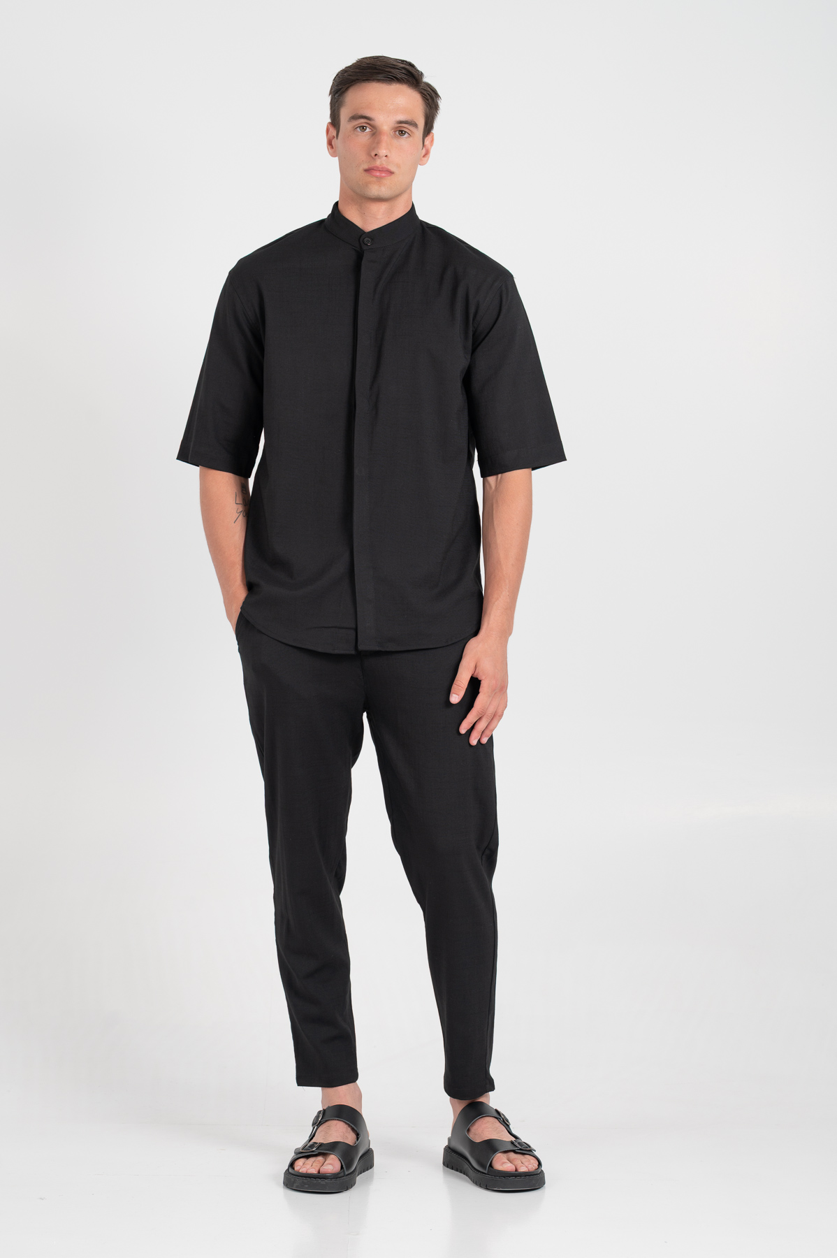 Set Overshirt και Παντελόνι VITTORIO SANTO Black