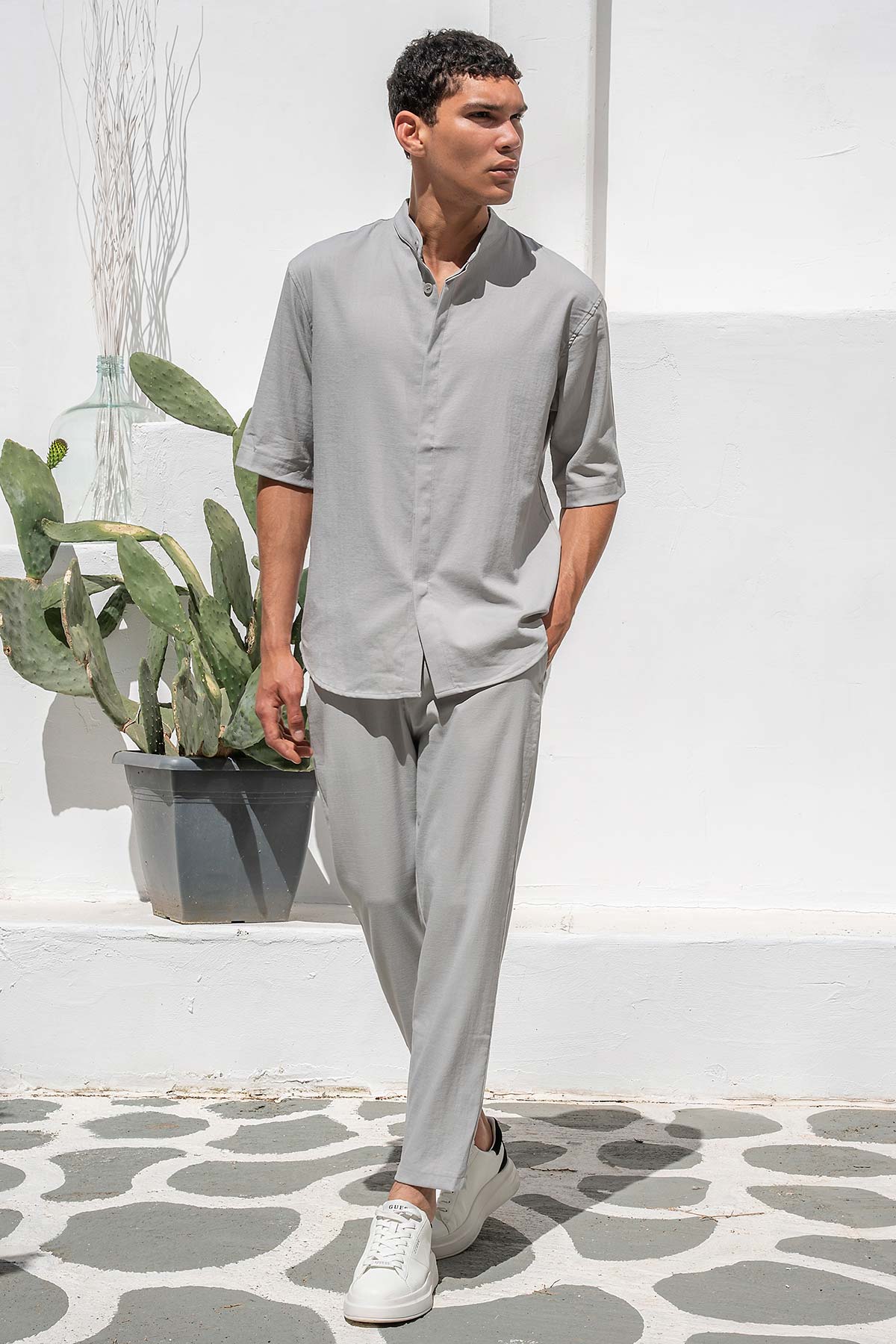 Set Overshirt και Παντελόνι VITTORIO SANTO Grey